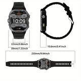 LIGE Men's Smartwatch – 2.01" Large Screen with Flashlight, Weather Alerts