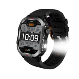 LIGE Men's Smartwatch – 2.01" Large Screen with Flashlight, Weather Alerts