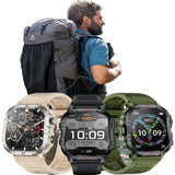 LIGE Men's Smartwatch – 2.01" Large Screen with Flashlight, Weather Alerts