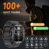 LIGE Men's Smartwatch – Voice Assistant, Breathing Exercises, Raise-to-Wake Screen (4 colours available)
