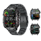 LIGE Men's Smartwatch – Voice Assistant, Breathing Exercises, Raise-to-Wake Screen (4 colours available)