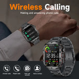LIGE Men's Smartwatch – Voice Assistant, Breathing Exercises, Raise-to-Wake Screen (4 colours available)