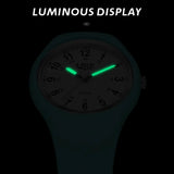 LIGE Minimalist Silicone Quartz Watch – Unisex Design (Available in Multiple Colour Combinations)