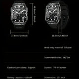 LIGE Smartwatch – Wireless Calling, 100+ Sports Modes, AI Voice (4 types available)