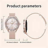 LIGE Women's Smartwatch – 3.25cm AMOLED Fitness Tracker with 100+ Sports Modes (3 colours available)