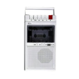Lightweight Cassette Player with Stereo Speakers (available in Black & White)