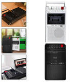 Lightweight Cassette Player with Stereo Speakers (available in Black & White)