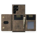 M2 Leather Case for Samsung (Coffee with wallet)