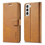 Leather Flip Cover for Samsung Galaxy Series (Yellow)