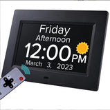 7" Digital Calendar Clock with 8 Alarm/Medication Reminders