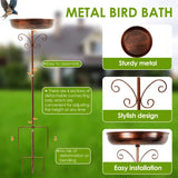 Metal Garden Bird Bath (3 designs available)