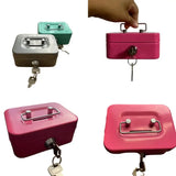 Mini Key Lock Money Safe Box (available in 4 colours)