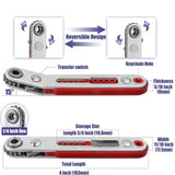 Mini Two-Way Ratchet Screwdriver – Flat/Hex Head (3 type of sets available)