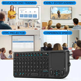 Mini Wireless Keyboard with Backlit Touchpad & Air Mouse