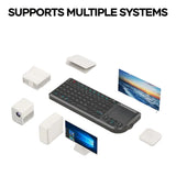 Mini Wireless Keyboard with Backlit Touchpad & Air Mouse