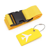 Multi-Colour Luggage Strap Set with Tag (8 colours available)
