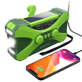 Multifunctional 10000mAh Solar Crank Radio (2 colours available)