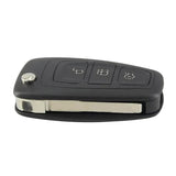 3-Button Flip Remote Car Key 434MHz 4D63 Chip HU101 for Ford Mondeo, Focus, C-Max & S-Max (2011–2015)