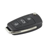 3-Button Flip Remote Key 434MHz ID48 HU66 for Audi A3 & TT (2006–2013)