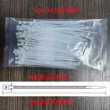 Nylon Cable Ties 3x100, 3x150, 4x200 & 5x250mm Self-Locking