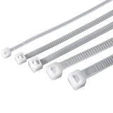 Nylon Cable Ties 3x100, 3x150, 4x200 & 5x250mm Self-Locking