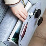Felt Bedside Storage Bag with Hanging Pockets
