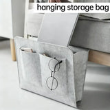 Felt Bedside Storage Bag with Hanging Pockets