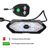 USB Rechargeable 40-LED Bicycle Tail Light with Remote Turn Signals