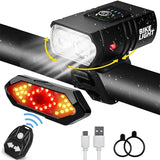 USB Rechargeable 40-LED Bicycle Tail Light with Remote Turn Signals