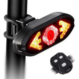 USB Rechargeable 40-LED Bicycle Tail Light with Remote Turn Signals