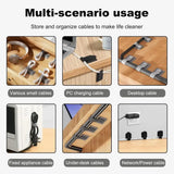 Reusable Cable Ties with Self-Adhesive Power Cord Holder