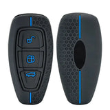 Silicone Remote Key Case for Ford Focus, Mondeo, Fiesta, Kuga, EcoSport, Transit & Grand C-Max