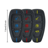 Silicone Remote Key Case for Ford Focus, Mondeo, Fiesta, Kuga, EcoSport, Transit & Grand C-Max