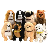 Simulation Electric Plush Dog Toy with Voice Control, Music & Walking Features