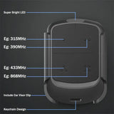 280–868MHz Multifrequency Garage Door Remote Control Duplicator, Auto-Scan