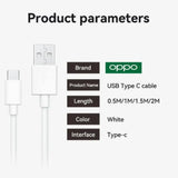 65W Original Type-C Charger Cable for Oppo