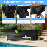 Outdoor Waterproof L-Shape Sofa Cover – Heavy-Duty Weather Protection (different sizes available)