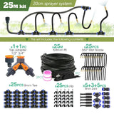 PE Hose with Adjustable Misting Sprayer & Pump Kit for Garden (different sizes available)