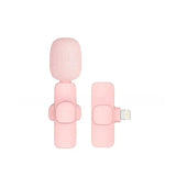 Pink Wireless Lavalier Mic for iPhone & Android (various type of sets available)