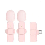 Pink Wireless Lavalier Mic for iPhone & Android (various type of sets available)