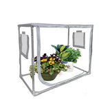 All-Season Plant Greenhouse with Transparent Double-Layer Fabric and Ventilation