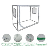 All-Season Plant Greenhouse with Transparent Double-Layer Fabric and Ventilation