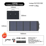 Portable 2000W Solar Charger with Bag