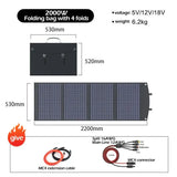 Portable 2000W Solar Charger with Bag