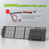 Portable 2000W Solar Charger with Bag