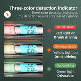 Portable Alcohol Detector with LCD & 3-Color Indicator