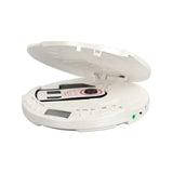 Portable Bluetooth CD Player with Display (Black & White)