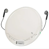 Portable Bluetooth CD Player with Display (Black & White)