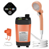 Portable Camping Shower Pump with Digital Display – 6000mAh (5 colours)