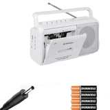 Portable Cassette Boombox with AM/FM Radio